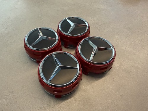 Mercedes nabendeckel 75mm rot - mercedes,